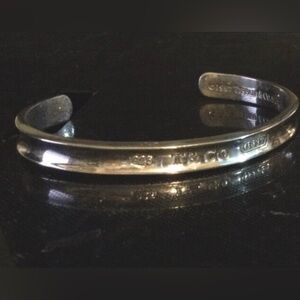 Tiffany & Co. Elegant 925 cuff bracelet. "1837" Limited edition